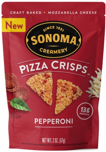 Sonoma® Creamery Pepperoni Pizza Crisps Perspective: front