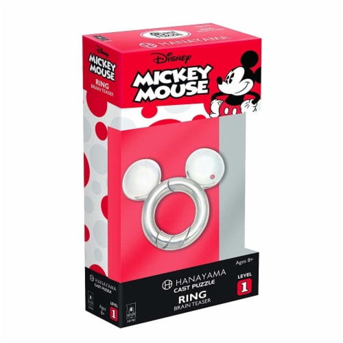 Hanayama Disney Mickey Mouse Level 1 Ring Cast Puzzle Perspective: front