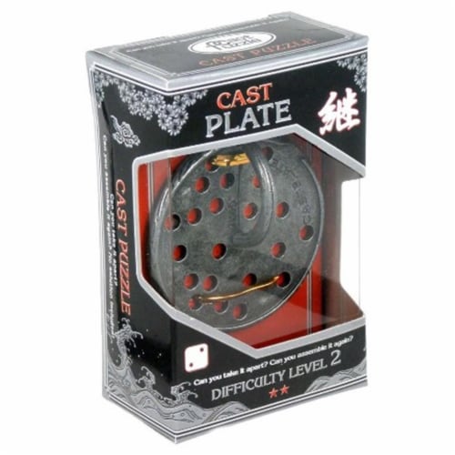 University Games UNV30818 Hanayama Puzzle-Plate Level 2 Perspective: front