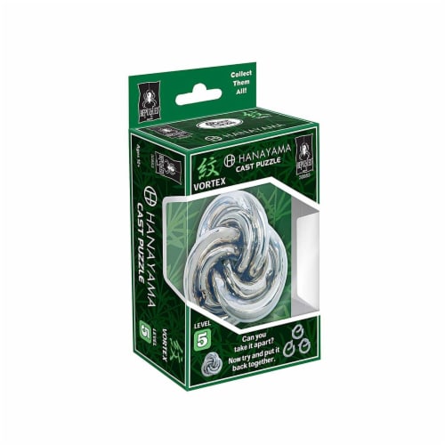 BePuzzled Hanayama Vortex Level 5 Cast Puzzle Perspective: front