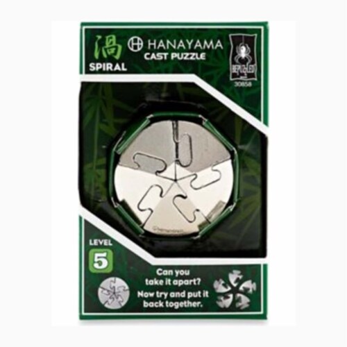 University Games Hanayama Level 5 Spiral Cast Puzzle Perspective: front