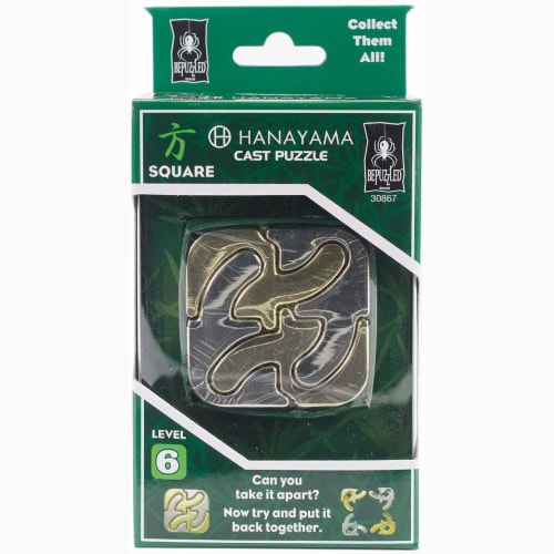 University Games Square Level 6 Hanayama Cast Puzzle Perspective: front