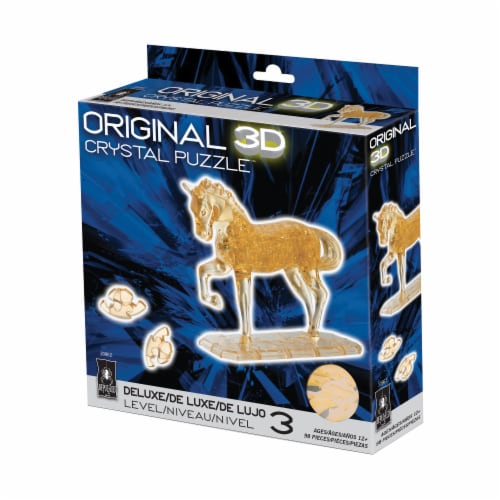 BePuzzled 3D Horse Crystal Puzzle Perspective: front
