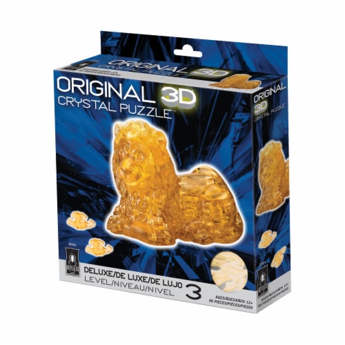 BePuzzled 3D Lion Crystal Puzzle Perspective: front