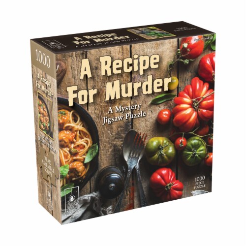 BePuzzled A Recipe for Murder Classic Mystery Jigsaw Puzzle Perspective: front