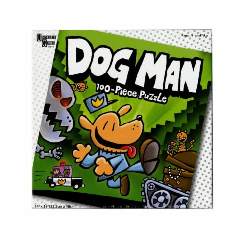 University Games Dog Man Jigsaw Puzzle Perspective: front
