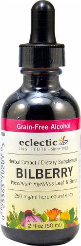 Eclectic Institute  Bilberry Herbal Extract Perspective: front