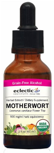 Eclectic Institute Organic Motherwort Herbal Extract Perspective: front