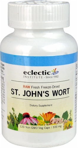 Eclectic Institute St. John's Wort Veg Caps 300 mg Perspective: front