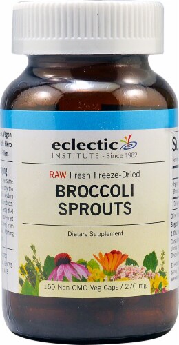 Eclectic Institute Broccoli Sprouts Capsules 270 mg Perspective: front