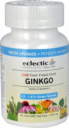 Eclectic Institute Ginkgo Veg Caps 450 mg Perspective: front