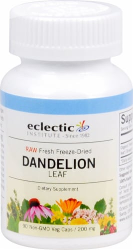 Eclectic Institute Dandelion Leaf Veg Caps 200 mg Perspective: front