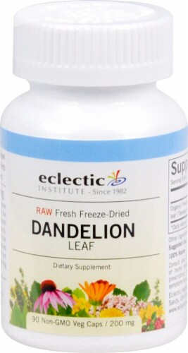 Eclectic Institute Dandelion Leaf Veg Caps 200 mg Perspective: front
