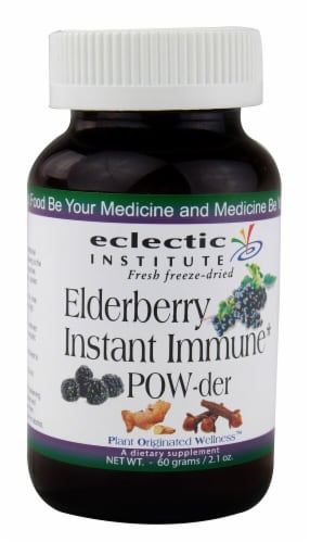 Eclectic Institute  Elderberry Instant Immune Powder Perspective: front