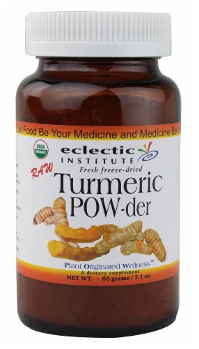 Eclectic Institute Raw Turmeric Powder Perspective: front