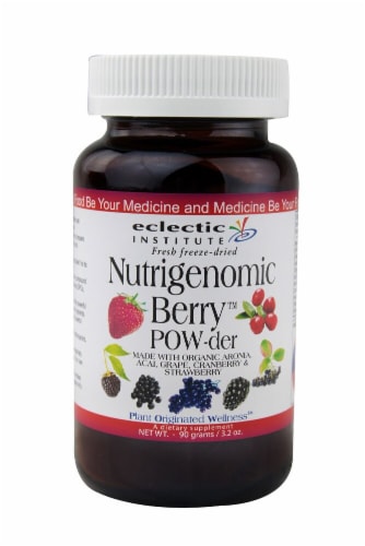 Eclectic Institute  Nutrigenomic Berry Powder Perspective: front
