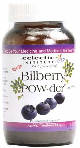 Eclectic Institute Raw Bilberry Powder Perspective: front