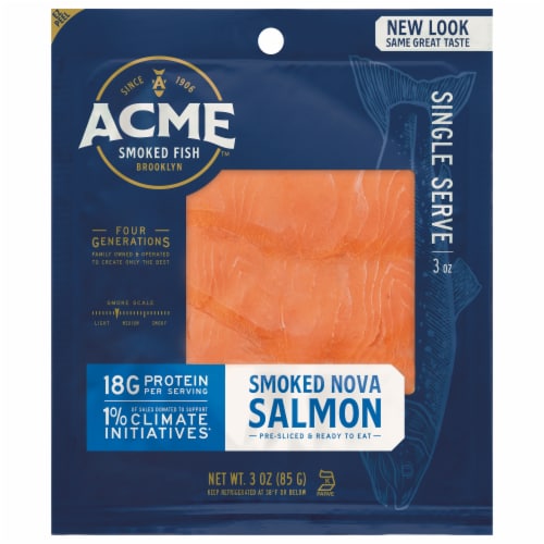 Acme Smoked Fish Nova Smoked Salmon Perspective: front