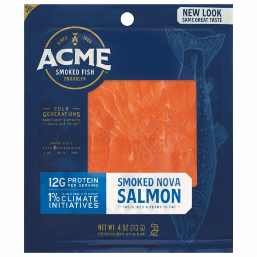 Acme Smoked Fish Nova Smoked Salmon Perspective: front