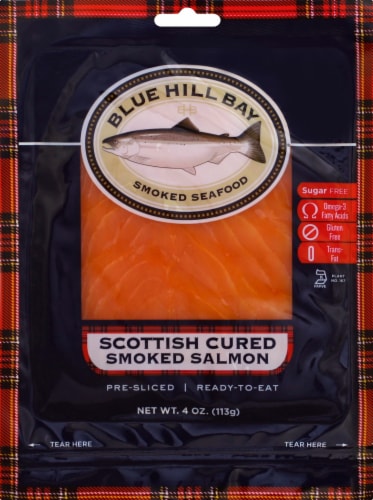 Blue Hill Bay Scottish Style Smoked Salmon Perspective: front
