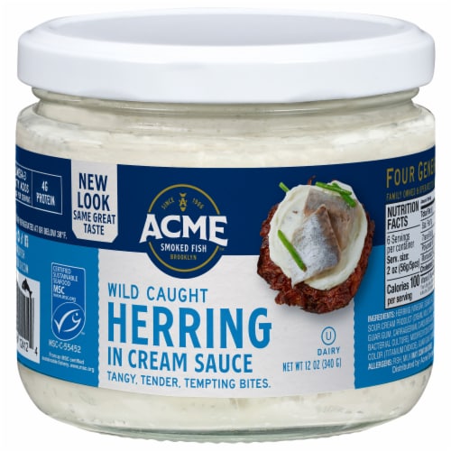 Acme Smoked Fish Herring in Cream Sauce Perspective: front