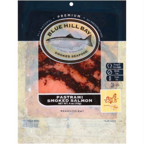 Blue Hill Bay Pastrami Smoked Salmon Perspective: front