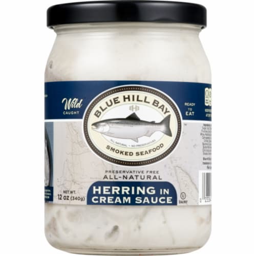 Blue Hill Bay All-Natural Herring in Cream Sauce Perspective: front