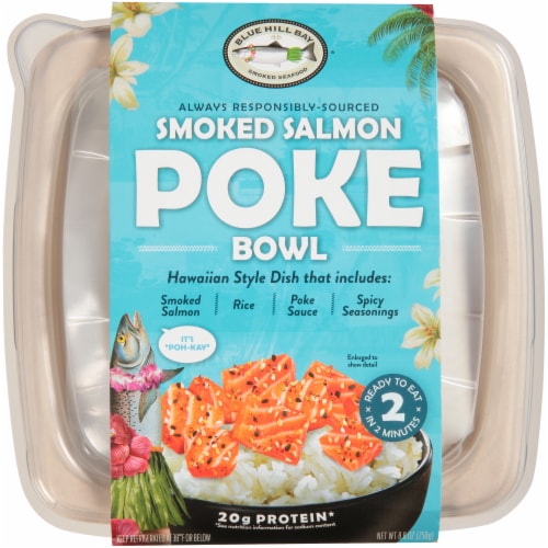 Blue Hill Bay Hawaiian Style Smoked Salmon Poke Bowl Perspective: front