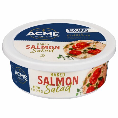 Acme Smoked Fish Baked Salmon Salad 7 oz Perspective: front