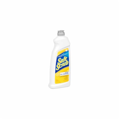 Soft Scrub All Purpose Cleanser, Lemon Scent 36 oz Bottle, 6/Carton