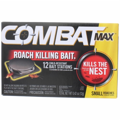 Combat® Max™ Small Roach Killing Bait Stations Perspective: front