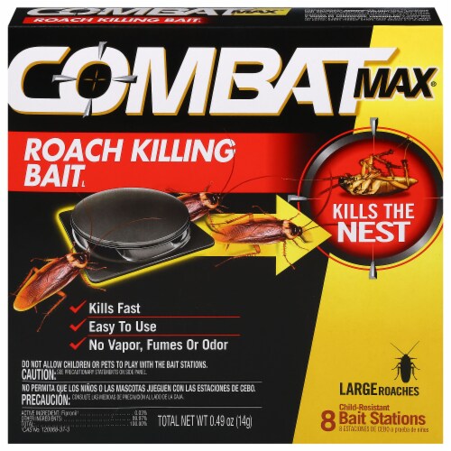 Combat Max® Large Roach Killing Bait Stations Perspective: front