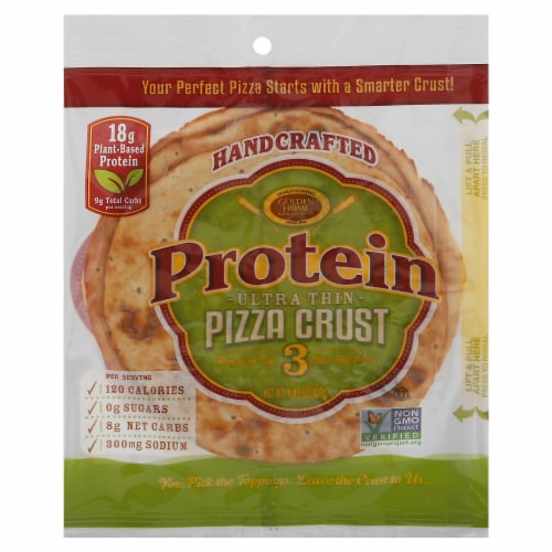 Golden Home Ultra Thin Protein Pizza Crust Perspective: front