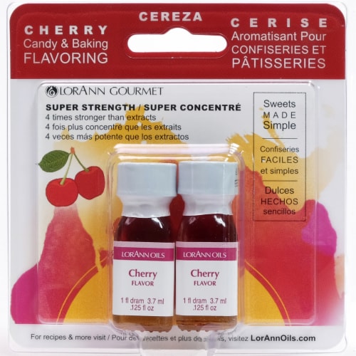 LorAnn Gourmet Super Strength Cherry Flavor Oils Perspective: front