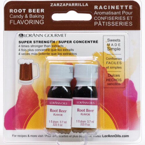 LorAnn Gourmet Super Strength Root Beer Flavor Oils Perspective: front