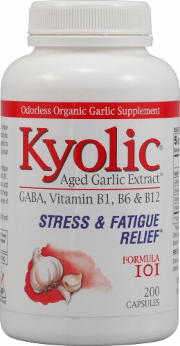 Kyolic  Aged Garlic Extract™ Stress and Fatigue Relief Formula 101 Perspective: front