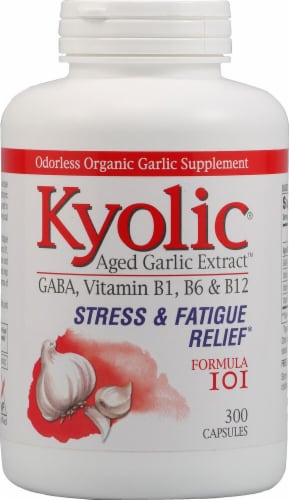 Kyolic  Aged Garlic Extract™ Stress and Fatigue Relief Formula 101 Perspective: front