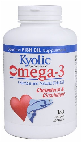 Kyolic  Aged Garlic Extract™ Omega 3 Cholesterol & Circulation Perspective: front