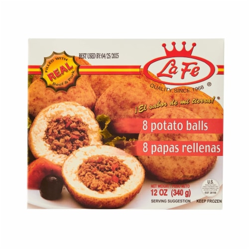La Fe® Potato Balls Filled With Beef Perspective: front