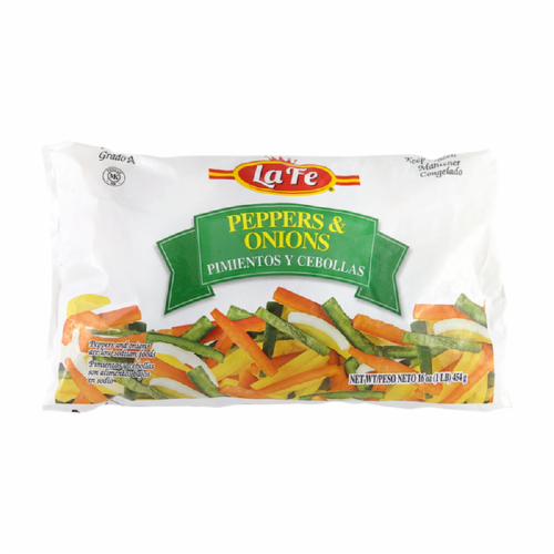 La Fe® Peppers and Onions Blend Frozen Perspective: front