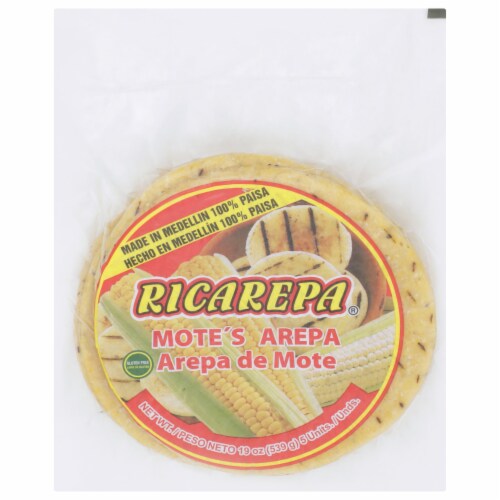 Ricarepa® Mote's Arepa Perspective: front