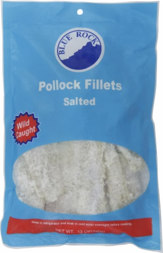 Blue Rock Salted Alaskan Pollock Fillets Perspective: front