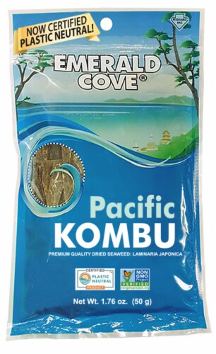 Emerald Cove Pacific Kombu Dried Seaweed Perspective: front