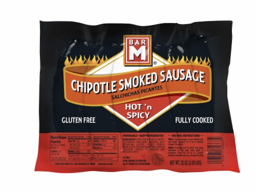Bar M® Chipotle Smoked Sausage Links Perspective: front