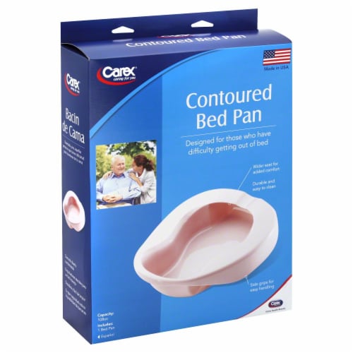 Carex Contoured Bed Pan Perspective: front