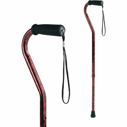 Designer Offset Cane - Red Perspective: front