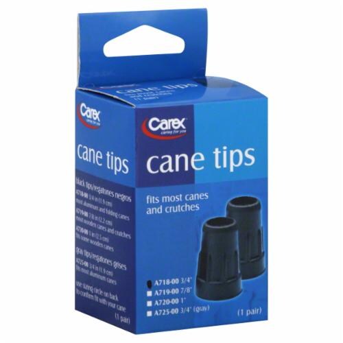 Carex 3/4" Cane Tips Perspective: front