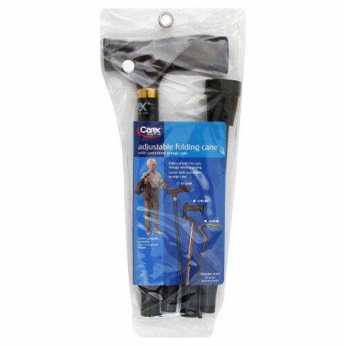 Derby Folding Cane - Black Perspective: front