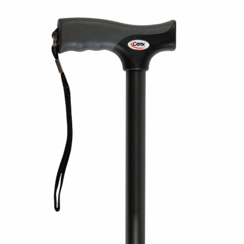 Soft Grip Derby Cane - Black Perspective: front