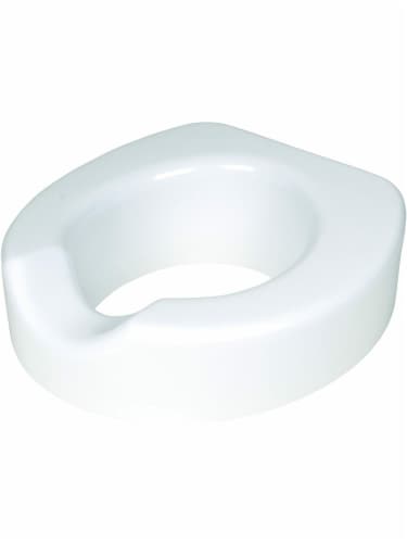 Carex Quick-Lock Rasied Toilet Seat Perspective: front